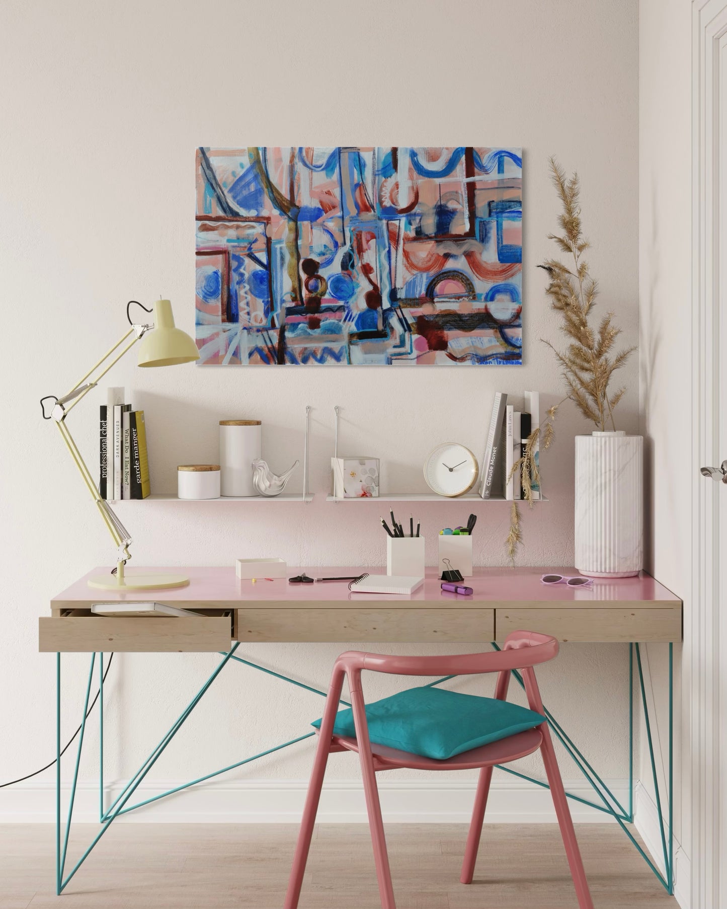 UNTITLED PINK/BLUE STUDY